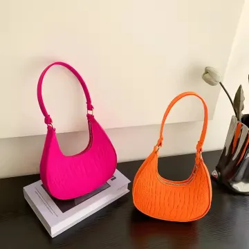 Candy Color Top Handle Fashionable Shoulder Bag